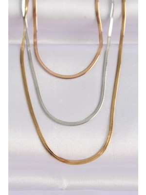 Toyigoo Ietaks™ 316L Çelik 3 Renkli Italyan Zincir Çoklu Kolye