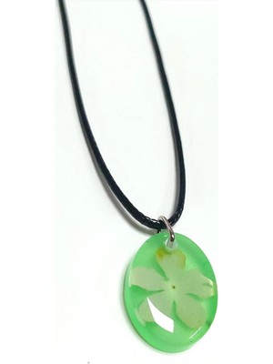 Toyigoo Ieg™ Kartopu Çiçeği Oval Epoksi Kolye