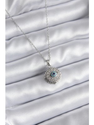 Toyigoo Ietaks™ 316L Çelik Gold Renk Zirkon Taşlı Göz Model Kadın Kolye