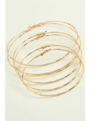 Toyigoo Ieg™ Noktalı Metal Halka Küpe 6 Adet