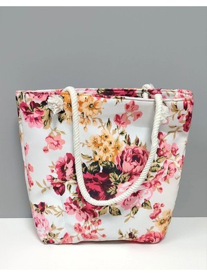 Toyigoo Ieg™ Gül Desenli Plaj Çantası