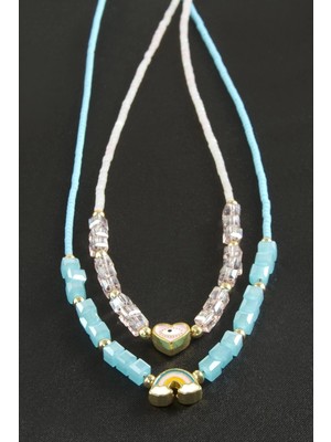 Toyigoo Ieg™ Karışık Figürlü Miyoki Boncuk Küp Kristal Kolye 1 Adet