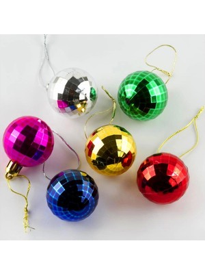 Toyigoo Ieg™ 6 Adet Kesik Küçük Cici Top Yılbaşı Ağaç Süsü