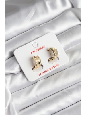 Toyigoo Ietaks™ 14K Gold Renk Kaplama cm Kadın Küpe