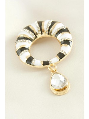 Toyigoo Ieg™ Simit Mineli Taşlı Broş