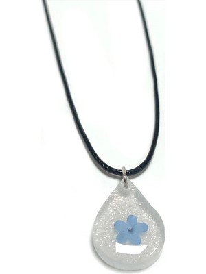 Toyigoo Ieg™ Unutma Beni Çiçeği Damla Epoksi Kolye