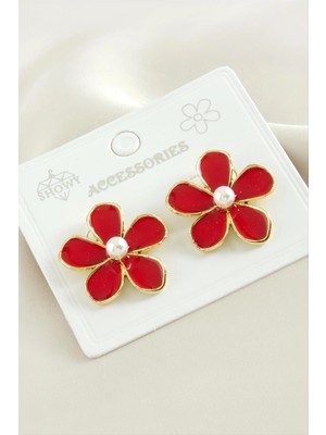 Toyigoo Ieg™ Çiçek Inci Mineli Küpe