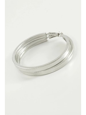 Toyigoo Ieg™ Ezme Noktalı Halka Küpe 5 cm