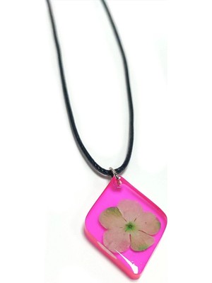 Toyigoo Ieg™ Kartopu Çiçeği Baklava Dilimli Epoksi Kolye