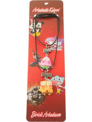 Toyigoo Ieg™ Çzgflm Karakteri Arkadaşlık Kolyeleri (Çift Kolye)