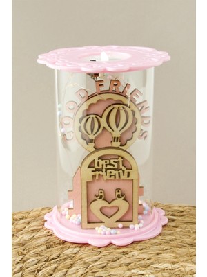 Toyigoo Ieg™ Balon Kuş Ahşap Işıklı LED Fanus