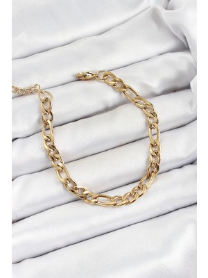Toyigoo Ietaks™ 316L Çelik Gold Renk Zincir Erkek Bileklik