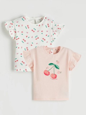 LC Waikiki Kız Bebek Baskılı Bluz 2 Li  (S6)