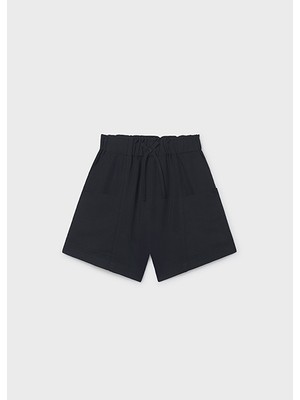 Mayoral Kız Çocuk Cepli Şort Siyah - 6203