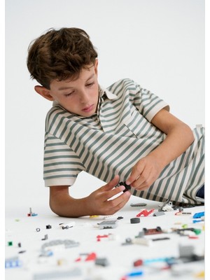 Escabel Mayoral Erkek Çocuk Cep Detaylı Polo T-Shirt Yeşil - 06164