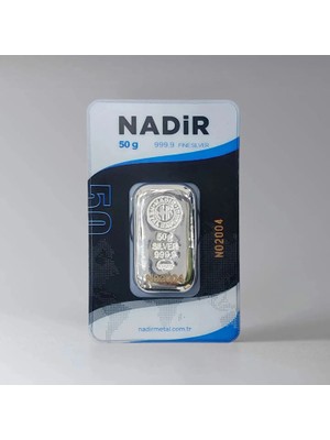 Nadir Gold Nadir 50 Gram Külçe Gümüş