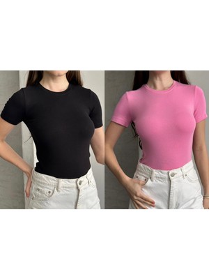 Betnur Kadın Kısa Kollu Modal Kumaş Bady