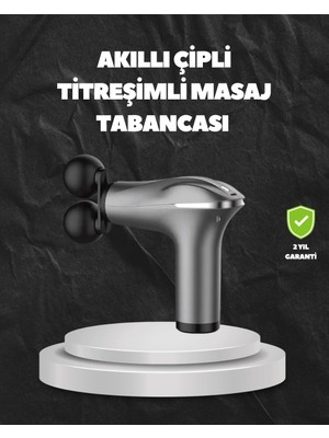 Venüs Shopping 4 Başlıklı Şarjlı Masaj Tabancası Bel Sırt Boyun Bacak Kas Rahatlatıcı