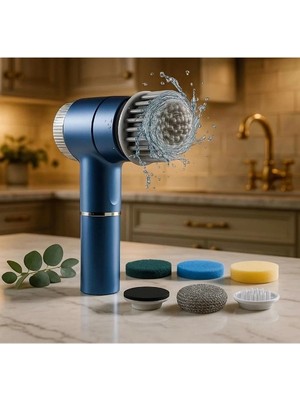 Venüs Shopping Profesyonel 5’i 1 Arada Şarjlı Temizlik Fırçası