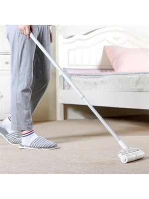 Venüs Shopping Pratik Temizlik Için Yapışkanlı Tüy Rulosu 24 cm Teleskopik Uzayabilen Saplı 2 Yedekli