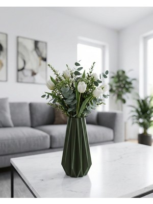 Elana Design Tria Vazo - Modern Tasarımlı Şık Çiçek Vazosu