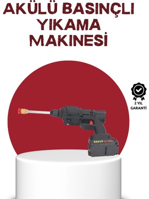 Venüs Shopping Çok Fonksiyonlu Şarjlı Basınçlı Yıkama Tabancası Ev Araç Bahçe