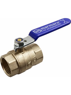 Marmara 1''- 32'lik Küresel Vana DN25 Pirinç Su Vanası Tam Geçişli Kollu Vana