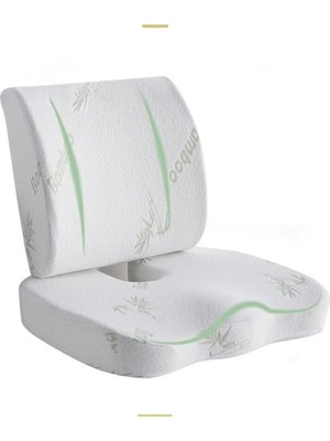 Visco Oturma Minderi Bel Yastığı Bel Destek Yastığı Ortopedik Visco Yastık Boyun Yastığı Ortopedik Yastık