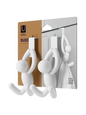 Buddy'de Ayrıca Kapaklar ve Çekmeceler Için Kapı Üstü Kancası Da Bulunmaktadır, Beyaz, 2'li Set