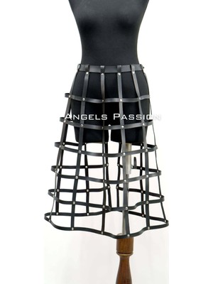 Alfa Aksesuar 03 Giyim Deri Etek, Cosplay Etek - BRF1396 Beruflic