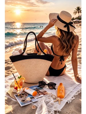 Hasır Çanta, Jüt Çanta, Kol Çanta, Plaj Çanta, Omuz Çantası, Günlük Çanta