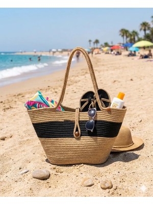 Hasır Çanta, Plaj Çanta, Günlük Çanta, Jüt Çanta