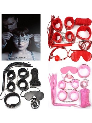 Alfa Aksesuar 03 Giyim Grinin 50 Tonu Fantazi Kelepçe Kırbaç Seti Beruflic