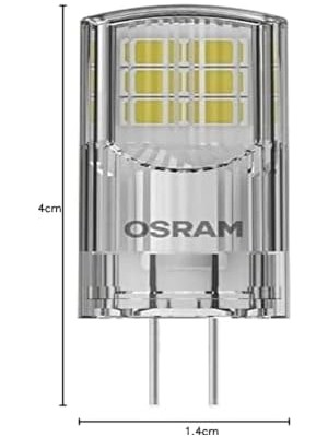 4058075431997 LED Star Ampul Pin cl 30 2.5W, 2700 Kelvin, Sarı Işık G4 Duy, Sarı
