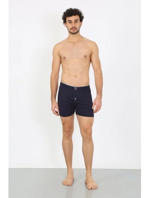 Alfa Aksesuar 03 Moda Erkek Penye Boxer Lacivert Beruflic