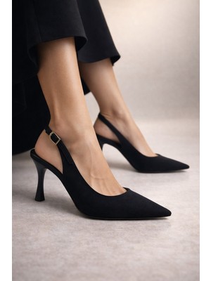 Firibu Kadın Topuklu Ayakkabı Sivri Klasik Abiye Günlük 34-35-41-42 Özel Numara Topuklu Ayakkabı