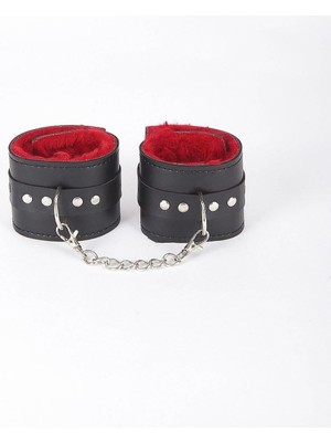 Alfa Aksesuar 03 Giyim Siyah Kırmızı Içi Tüylü Bileklikli Kelepçe Beruflic