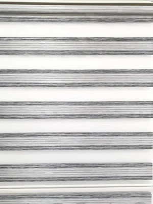 Özel Jaluzi Bambu Geniş Pliseli Renk Geçişli Bambu-Gri Zebra RZ-66005