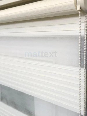 Mattext Krem Geniş Plise  Zebra Perde