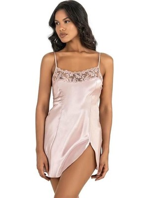 Alfa Aksesuar 03 Giyim Pudra Kısa Saten Gecelik 8217 Beruflic