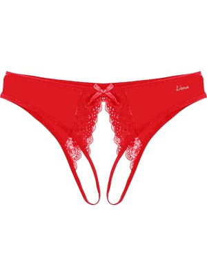 Alfa Aksesuar 03 Giyim Ağı Açık Büyük Beden Kırmızı Fantazi Külot Beruflic