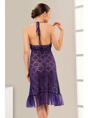 Alfa Aksesuar 03 Giyim Mor Dantel Gecelik - 633 Beruflic