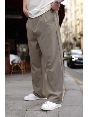 Madmext Haki Rahat Kesim Bol Paça Erkek Pantolon E6588