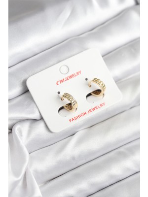 Venüs Shopping 14K Gold Renk Kaplama cm Kadın Küpe - TJ-BKP11407