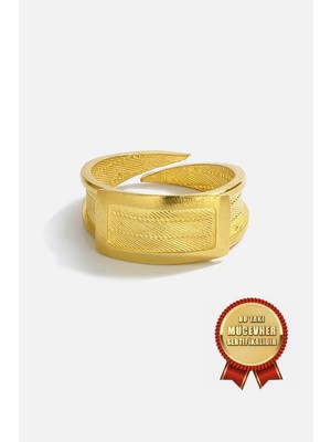 Meks Jewels 925 Ayar Gümüş Trabzon Hasır Tamamen El Işi Ayarlanabilir Yüzük