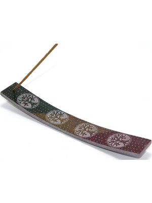 Venüs Shopping Obsidian Taşı Hayat Ağacı Tasarımlı Kayık Tütsülük