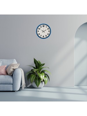 Venüs Shopping Sky Blue 36 cm Duvar Saati