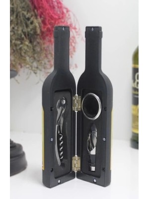 Venüs Shopping Şişe Tirbuşon Seti Küçük Boy Siyah Renk