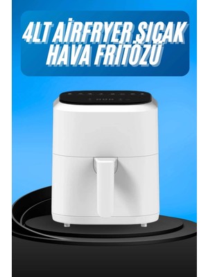 Venüs Shopping Hava Fritözü 4l Airfryer Pratik Uzun Ömürlü Yağsız Pişirme Taşınabilir