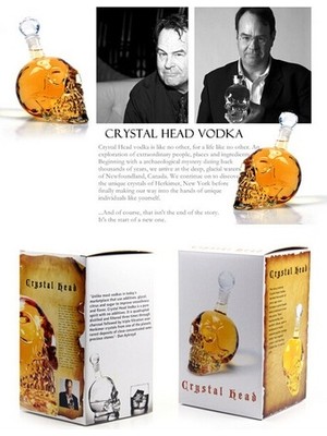1000 ml Crystal Head Kuru Kafa Içecek Şişesi
